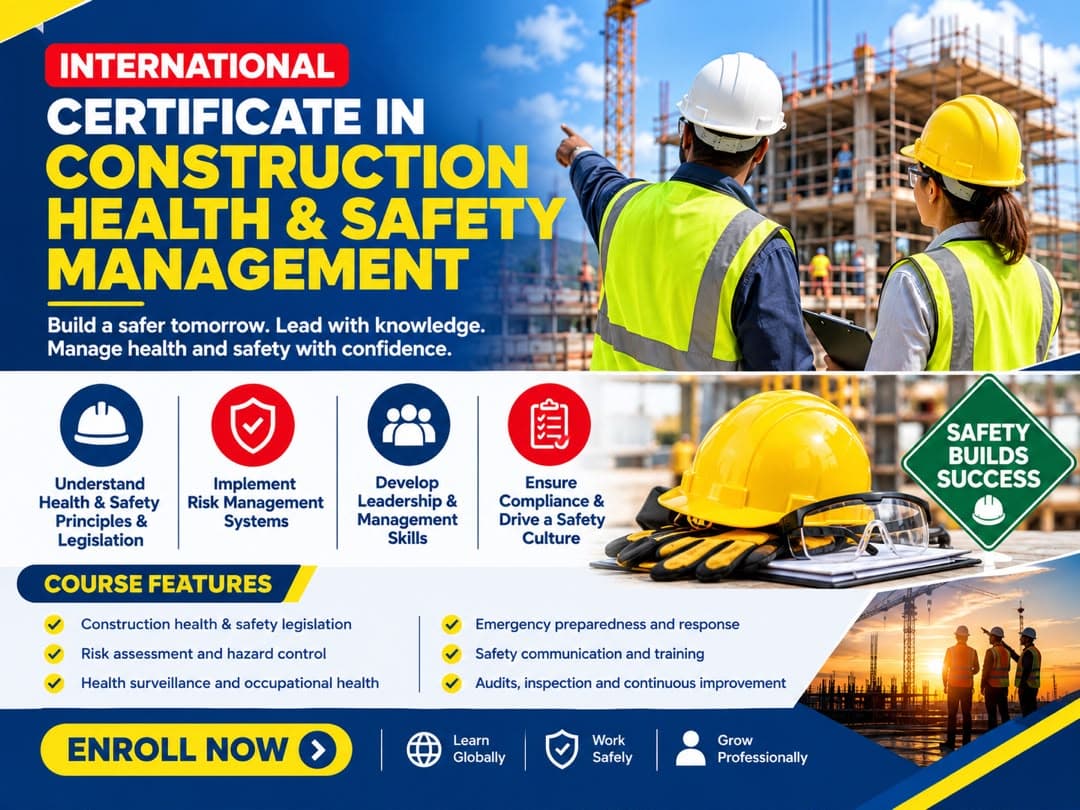 International Certificate in Construction Health & Safety Management programme poster