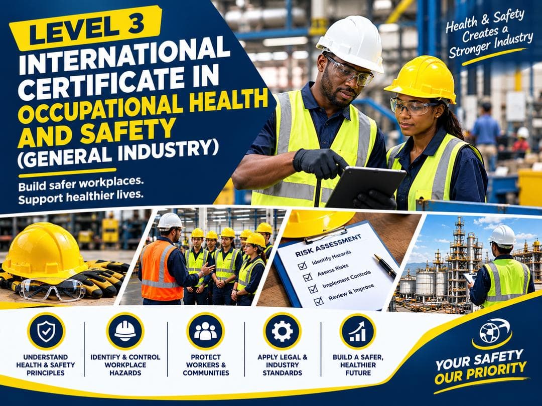 Level 3 International Certificate in Occupational Health and Safety(General Industry) programme poster