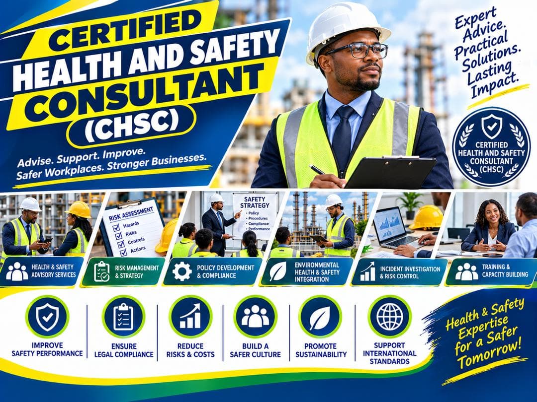 Certified Health and Safety Consultant (CHSC) programme poster