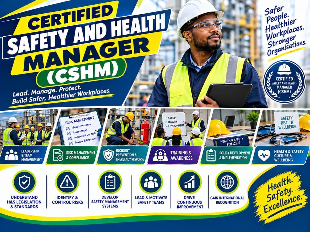 Certified Safety and Health Manager (CSHM) programme poster