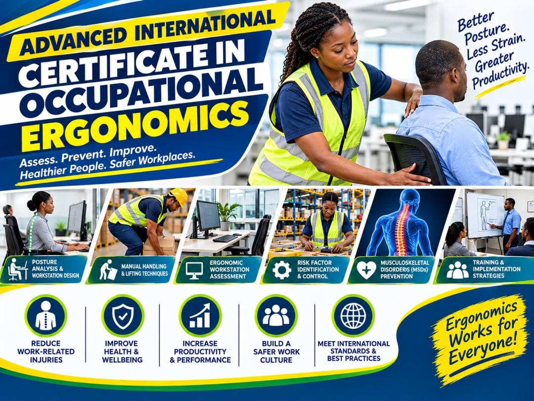 Advanced International Certificate in Occupational Ergonomics programme poster