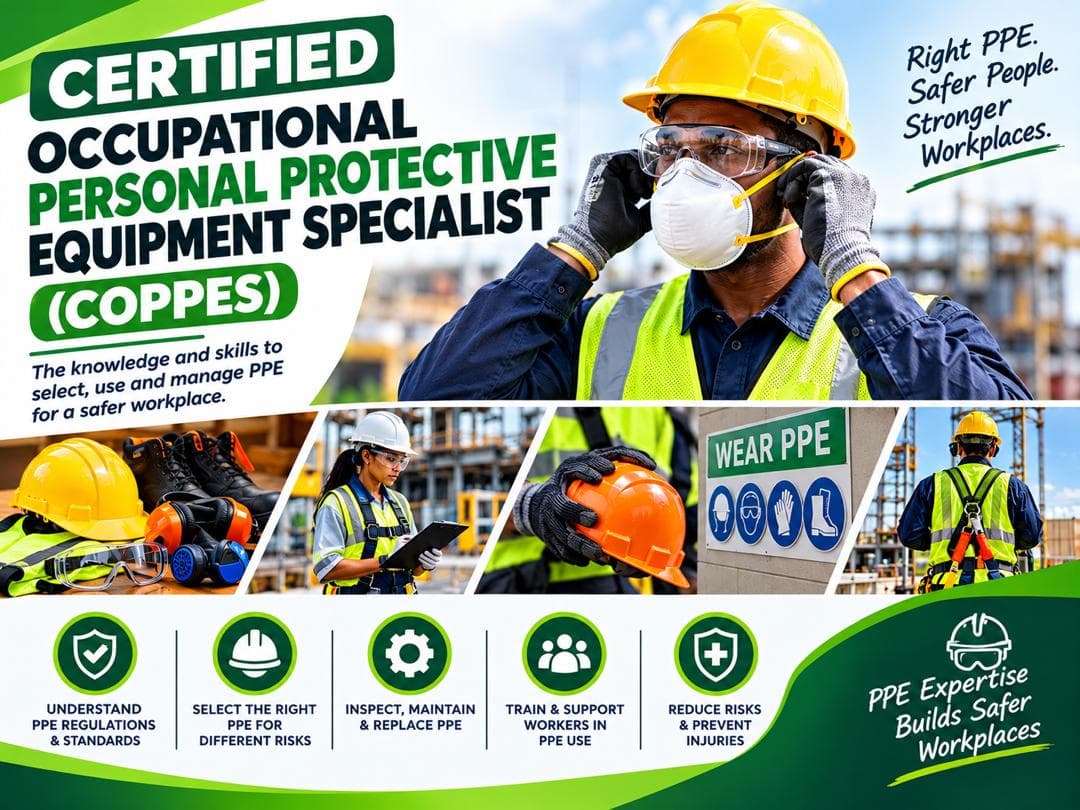 International Certified Occupational Personal Protective Equipment Specialist (ICOPPES) programme poster