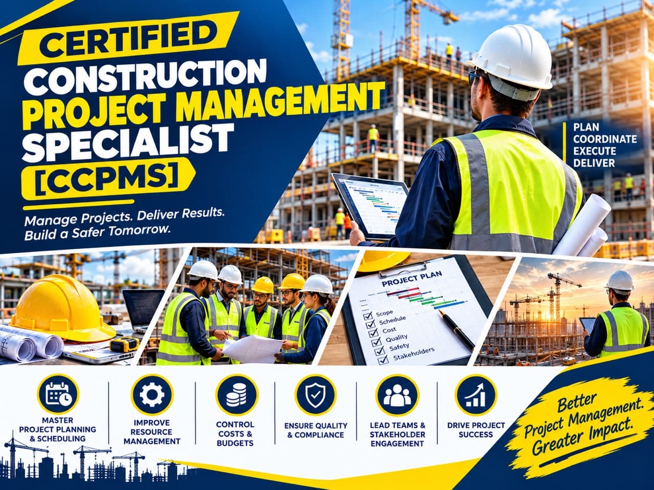 Certified Construction Project Management Specialist (CCPMS) programme poster