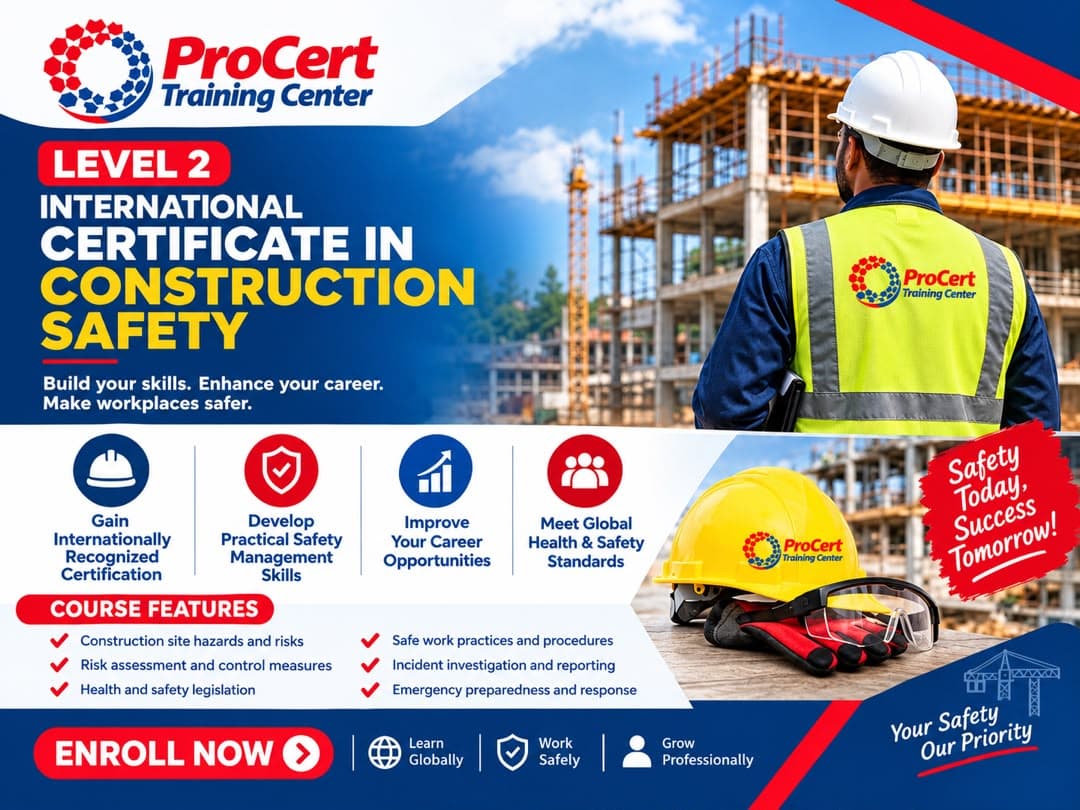 Level 2 International Certificate in Construction Safety programme poster
