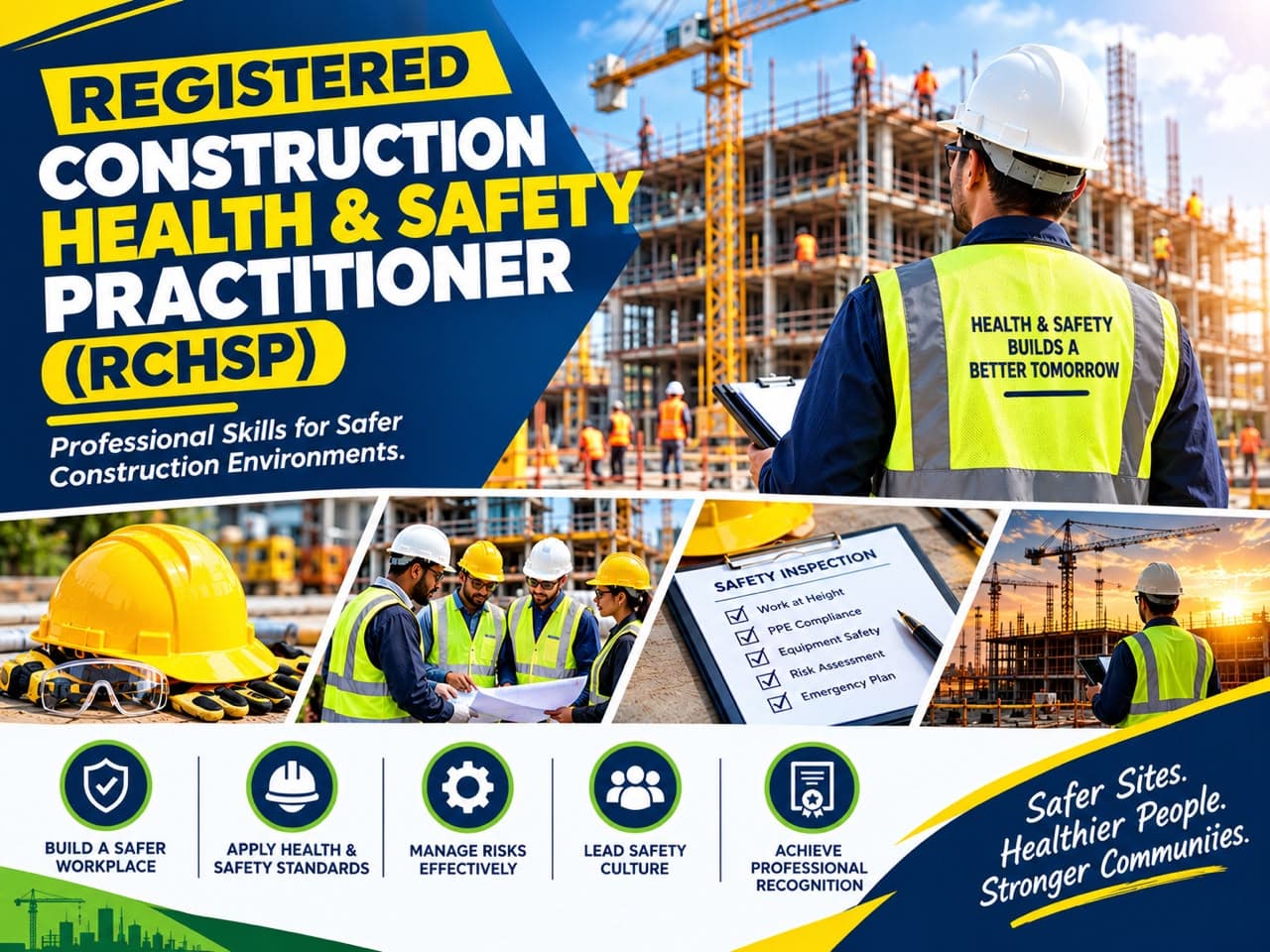 Registered Construction Health & Safety Practitioner (RCHSP) programme poster